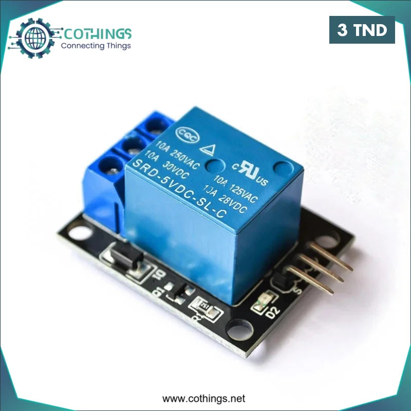 Acheter KY-019 Relais 1 Canal 5V en Tunisie -  Disponible au meilleur prix sur CoThings