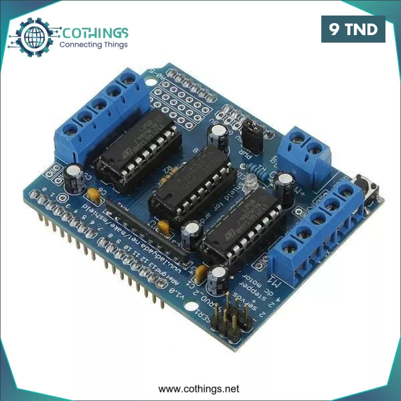 Acheter L293D Motor Drive Shield pour Arduino en Tunisie -  Disponible au meilleur prix sur CoThings