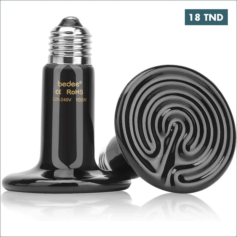 Acheter Lampe céramique pour couveuse émetteur de chaleur infrarouge noire 150W 220V en Tunisie -  Disponible au meilleur prix sur CoThings