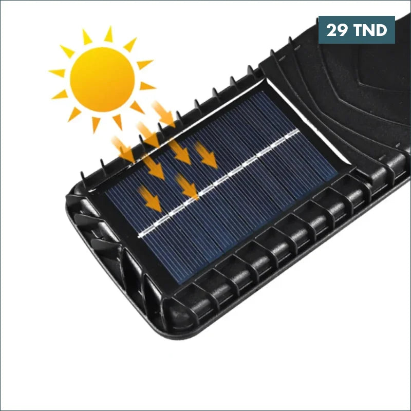 Acheter Lampe solaire de jardin avec capteur crépusculaire et mouvement | IP65, 72 LED COB, télécommande IR en Tunisie -  Disponible au meilleur prix sur CoThings