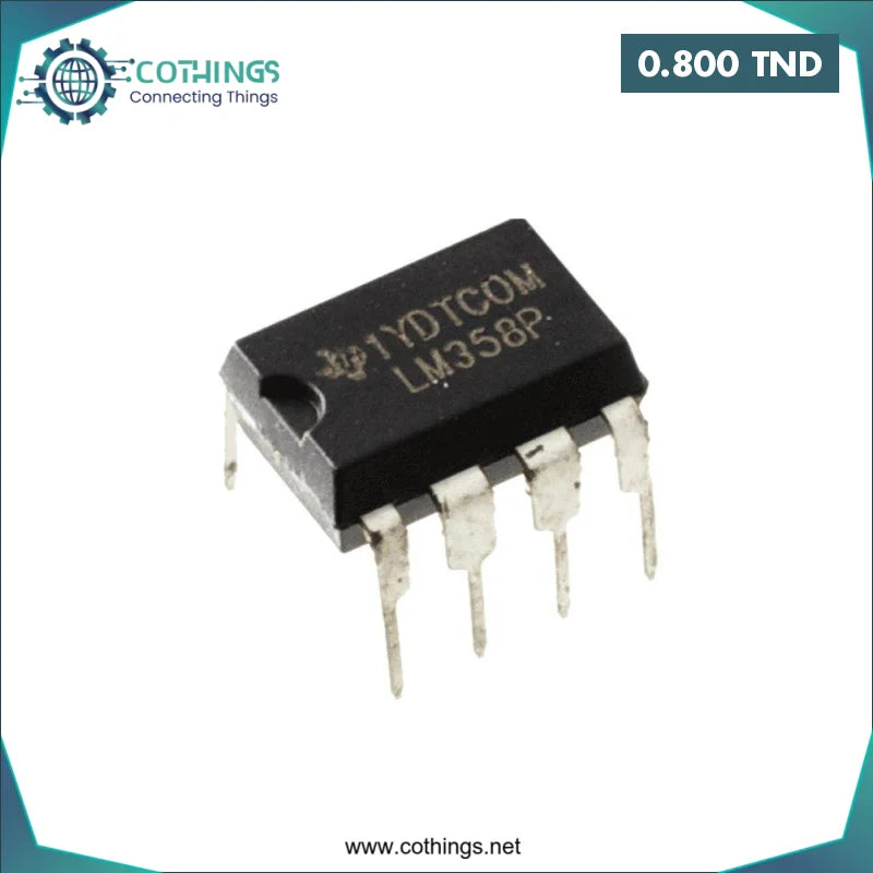 Acheter lm358p amplificateur double opérationnel basse puissance lm358 dip8 en Tunisie -  Disponible au meilleur prix sur CoThings