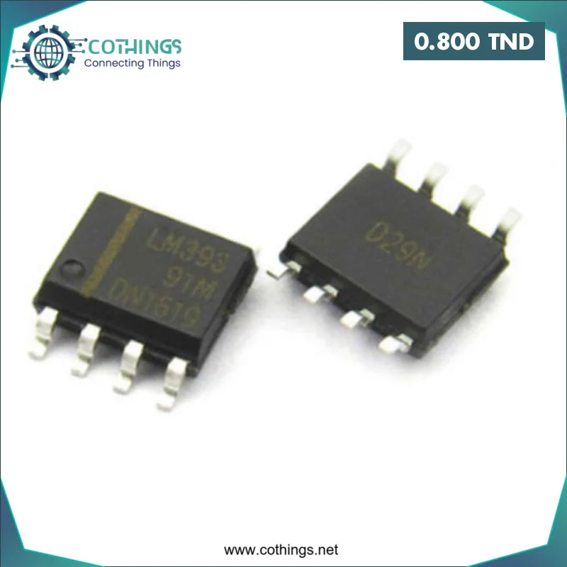 Acheter LM393M SMD basse puissance basse tension de décalage double comparateur en Tunisie -  Disponible au meilleur prix sur CoThings