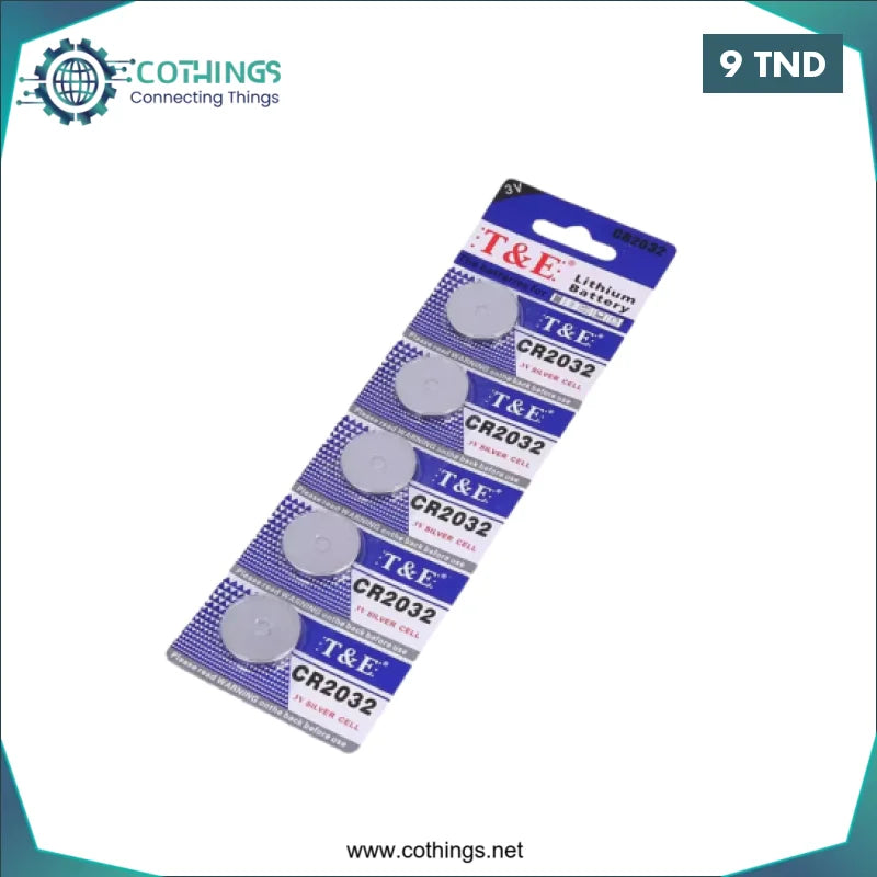 Acheter Lot de 5 piles CR2016 3V en Tunisie -  Disponible au meilleur prix sur CoThings