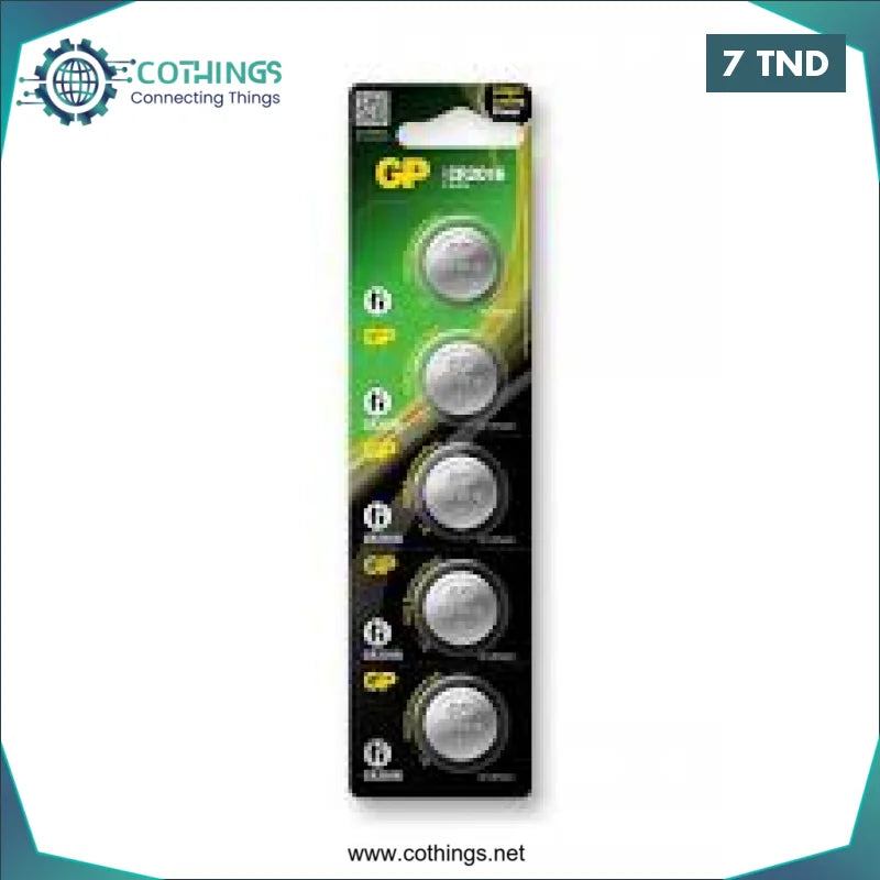 Acheter Lot de 5 Piles LITHIUM CR2016 GP 3V en Tunisie -  Disponible au meilleur prix sur CoThings