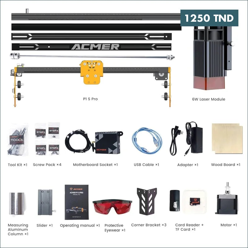 Acheter Machine de gravure Laser 6W ACMER P1 S  PRO en Tunisie -  Disponible au meilleur prix sur CoThings