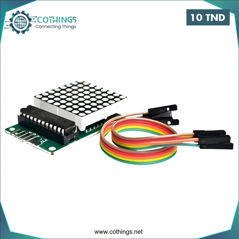 Acheter MAX7219 MODULE MATRICE LED 8*8 en Tunisie -  Disponible au meilleur prix sur CoThings