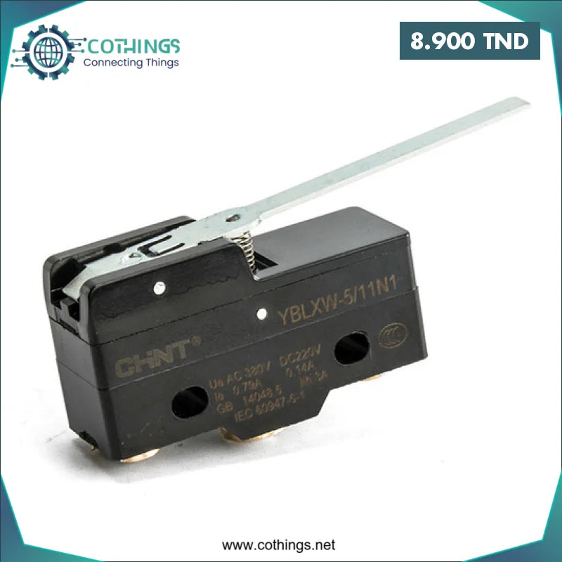 Acheter Micro-interrupteur de fin de course à lame YBLXW-5/11N1 CHINT en Tunisie -  Disponible au meilleur prix sur CoThings