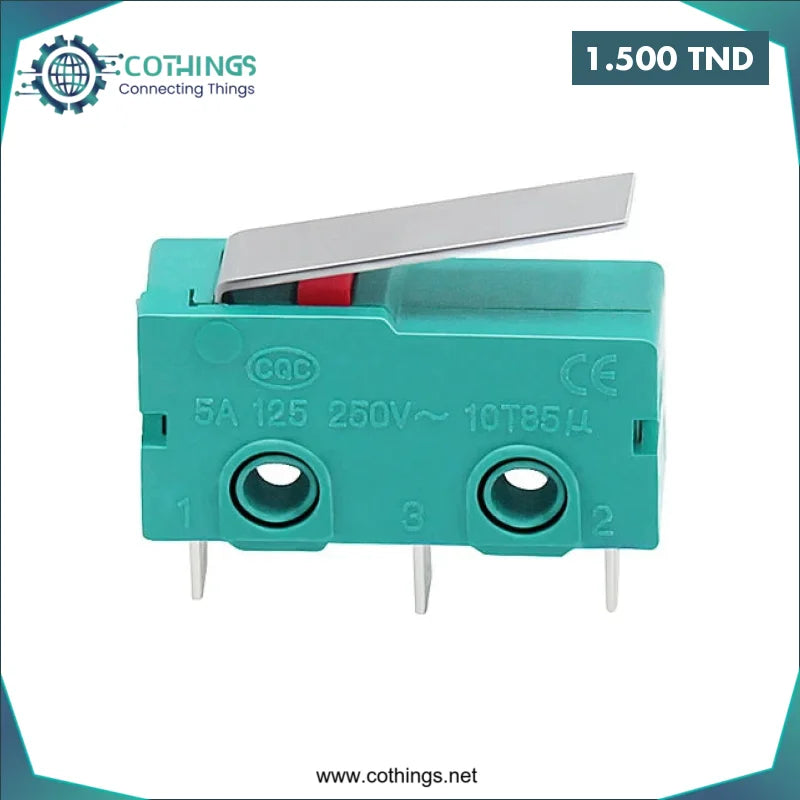 Acheter Micro-interrupteur de fin de course KW4-3Z-3 SS-5GL 250V 5A en Tunisie -  Disponible au meilleur prix sur CoThings