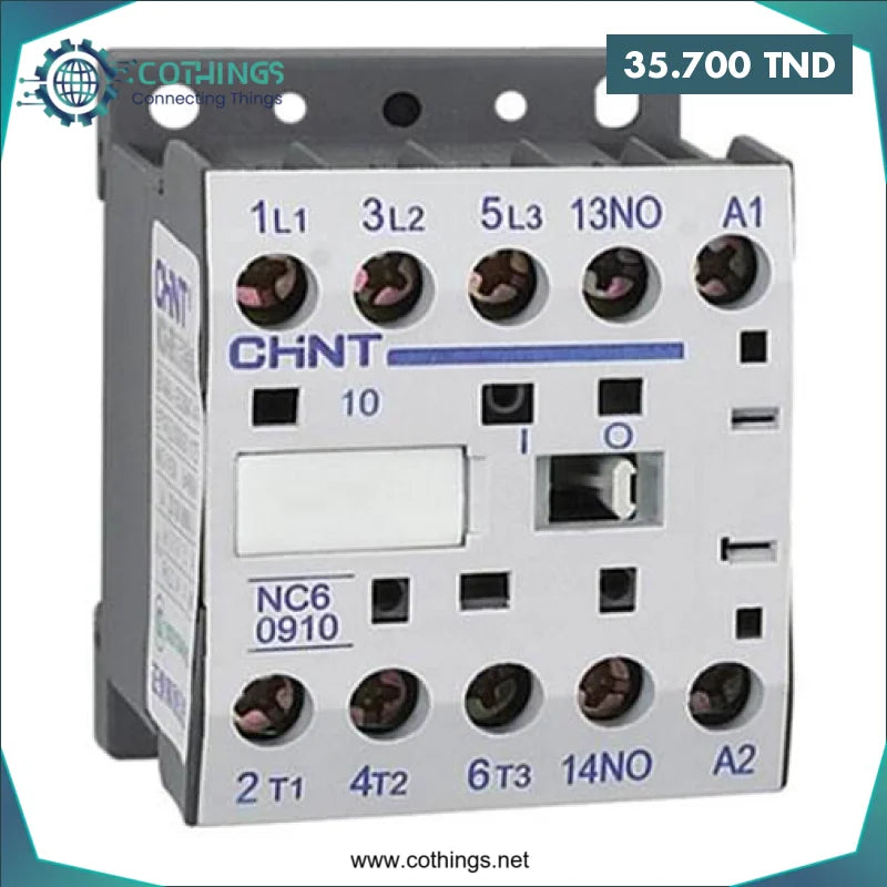 Acheter MINI CONTACTEUR 3P+1NO NC6-0910 220V 50/60Hz CHINT en Tunisie -  Disponible au meilleur prix sur CoThings