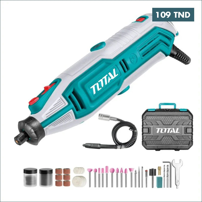 Acheter Mini Meuleuse 130W avec 109 accessoires TOTAL en Tunisie -  Disponible au meilleur prix sur CoThings