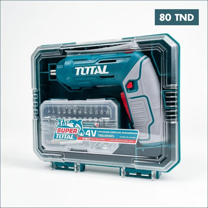 Acheter Mini Visseuse 4V Li-ion TOTAL TSDLI04425 en Tunisie -  Disponible au meilleur prix sur CoThings
