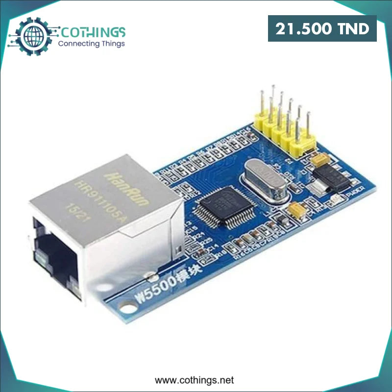 Acheter Module Arduino réseau Ethernet matériel SPI vers Ethernet TCP / IP W5500 en Tunisie -  Disponible au meilleur prix sur CoThings