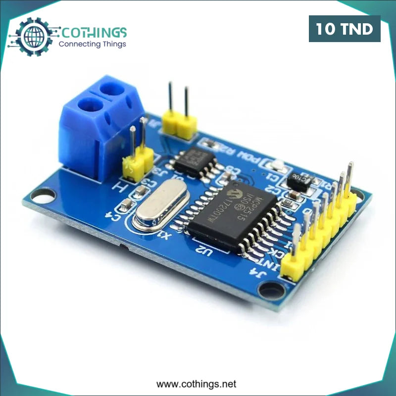 Acheter Module de bus CAN MCP2515 TJA1050 SPI en Tunisie -  Disponible au meilleur prix sur CoThings