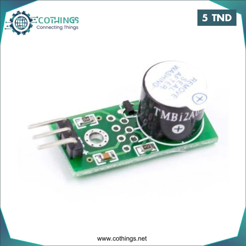Acheter MODULE BUZZER ACTIF 3.5-5.5V Bas courant en Tunisie -  Disponible au meilleur prix sur CoThings
