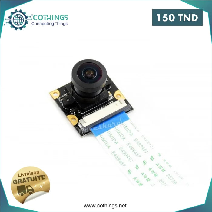 Acheter Module de caméra Waveshare IMX219-160 applicable pour Jetson Nano 8 mégapixels 160° FOV en Tunisie -  Disponible au meilleur prix sur CoThings
