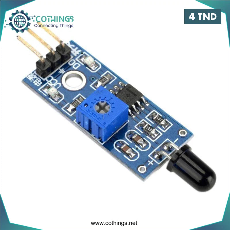 Acheter Module de capteur de détection de flamme infrarouge IR (3PIN LM393) en Tunisie -  Disponible au meilleur prix sur CoThings
