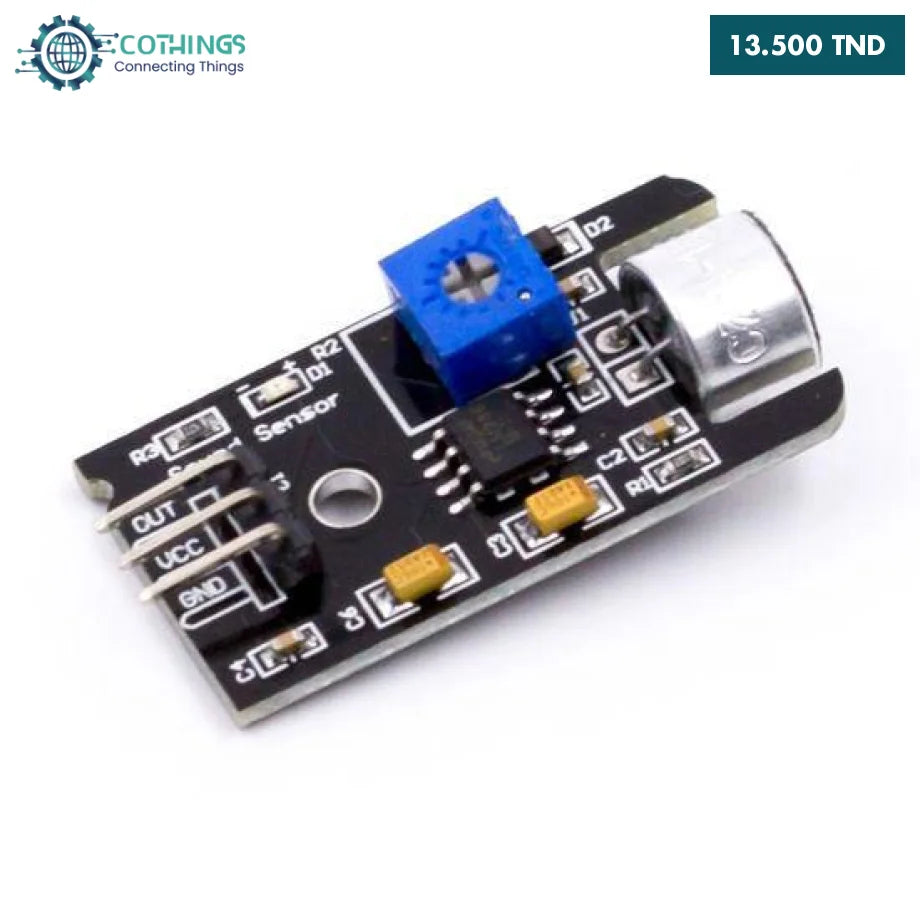 Lot De 5 Modules Capteur Son DAOKAI - Haute Sensibilité 3.3-5V Pour Arduino | Avec Câble Dupont
