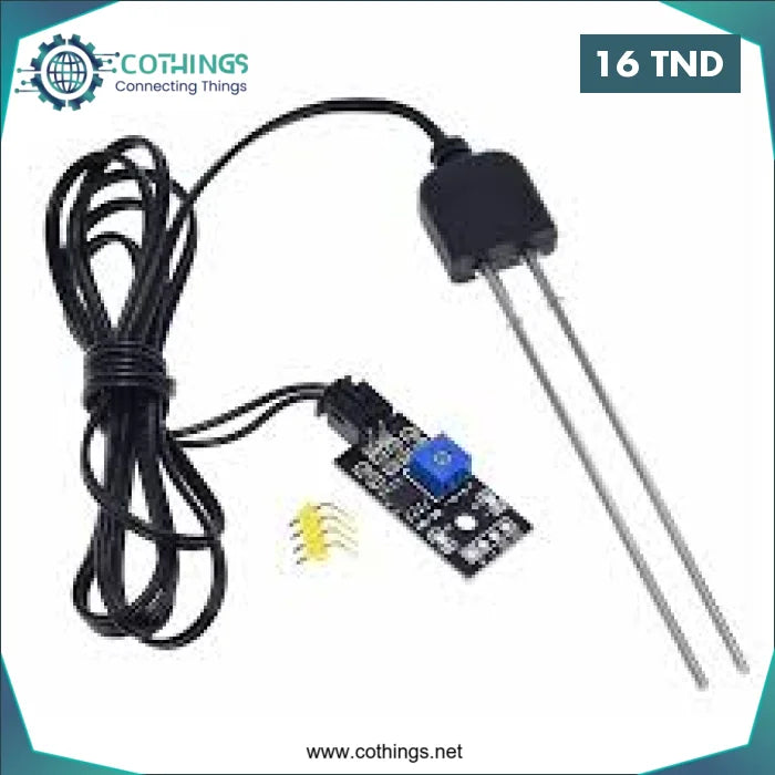 Acheter Module de capteur d'humidité du sol avec câble de 1,3 m en Tunisie -  Disponible au meilleur prix sur CoThings