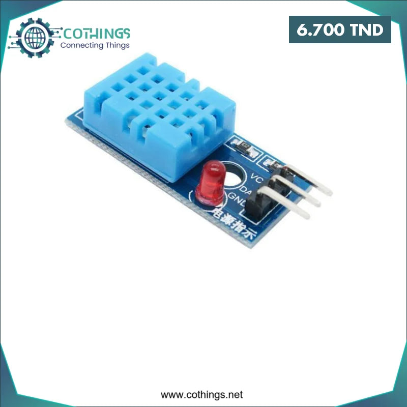 Acheter Module de capteur de température et d’humidité DHT11 avec LED en Tunisie -  Disponible au meilleur prix sur CoThings