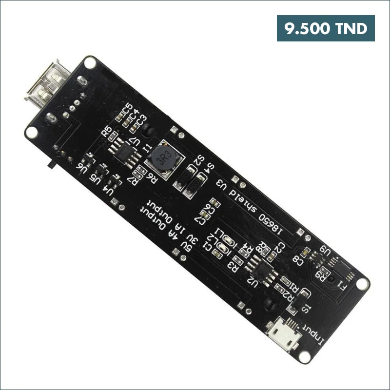 Acheter MODULE DE CHARGE /SUPPORT POUR UNE BATTERIE 18650 AVEC PROTECTION DE SURCHARGE SORTIE 5V/4MA-3V/1A en Tunisie -  Disponible au meilleur prix sur CoThings