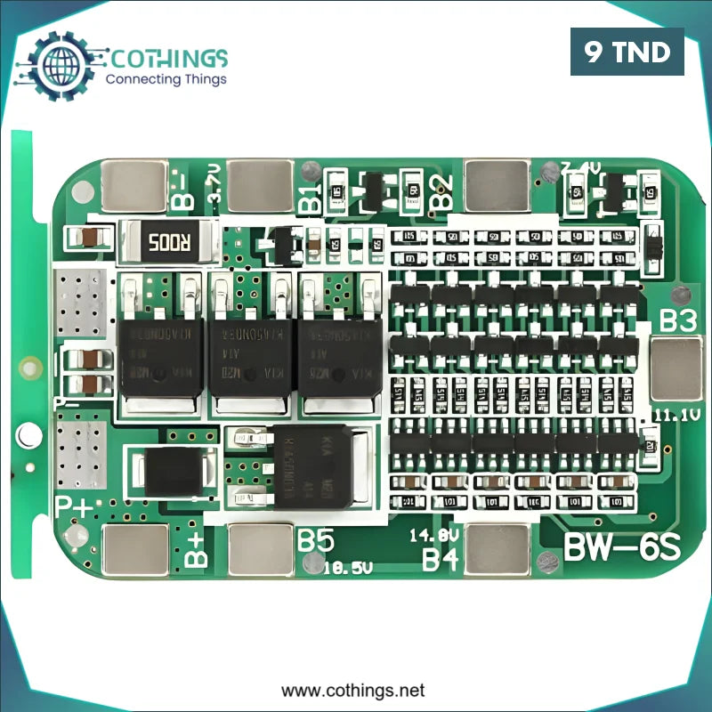 Acheter Module Chargeur PCB BMS 6S-12A 24V LI-ION Batterie 18650 6S en Tunisie -  Disponible au meilleur prix sur CoThings