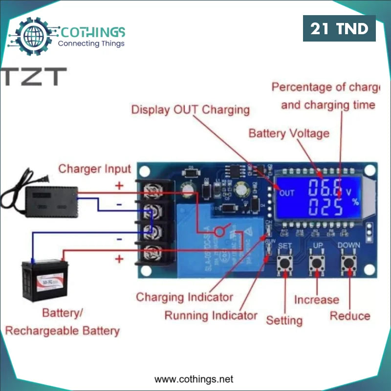 Acheter Module de contrôle de charge de batterie NC XY-L30A en Tunisie -  Disponible au meilleur prix sur CoThings