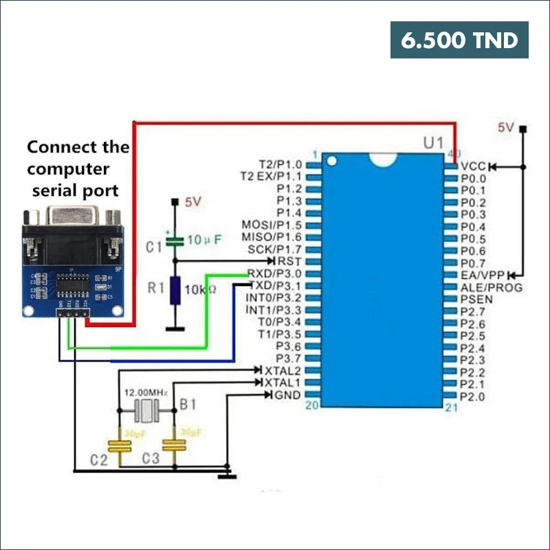 Acheter Module Convertisseur RS232 Serie Vers TTL en Tunisie -  Disponible au meilleur prix sur CoThings