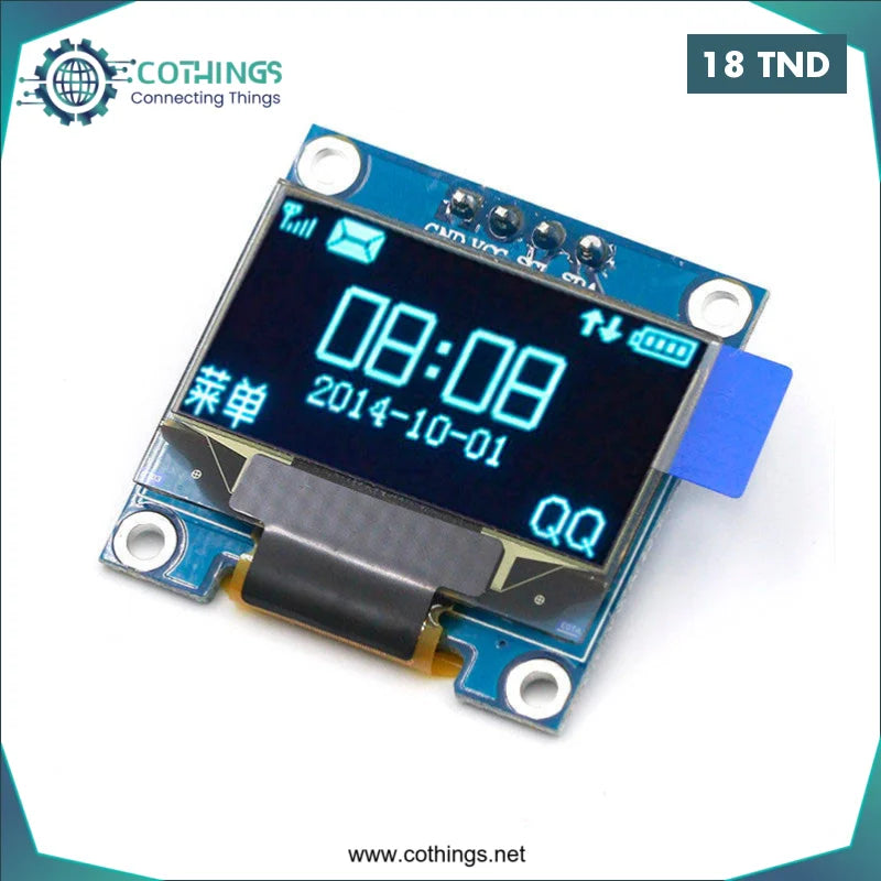 Acheter Module LCD 1.3’ I2C OLED 4 broches en Tunisie -  Disponible au meilleur prix sur CoThings