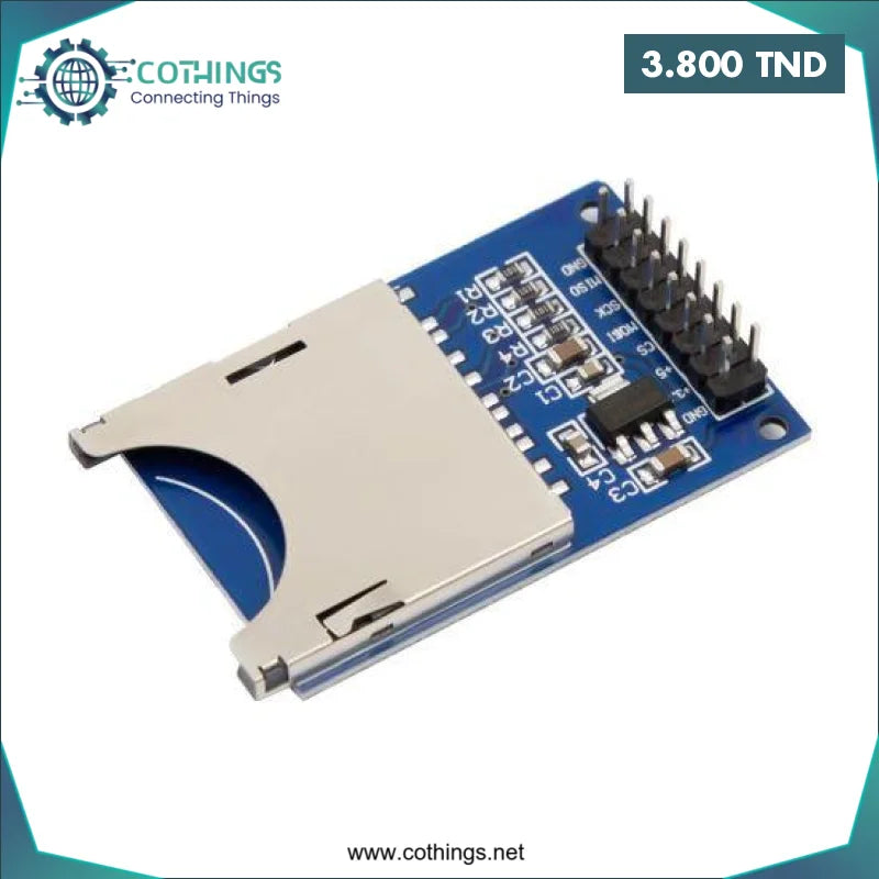 Acheter MODULE LECTURE ET ECRITURE CARTE MEMOIRE SD en Tunisie -  Disponible au meilleur prix sur CoThings
