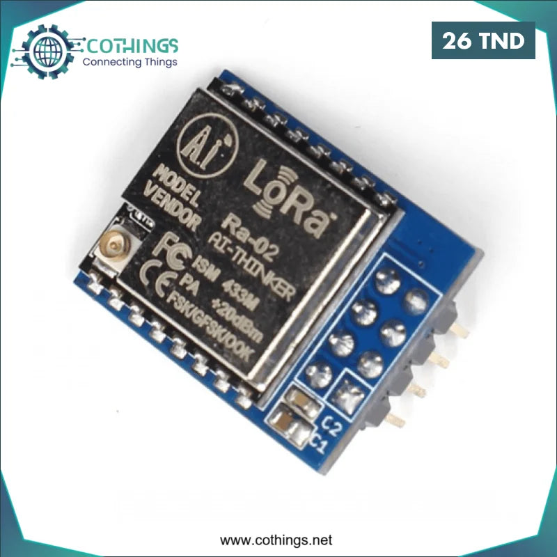 Acheter Module LoRa SX1278 Ra-02 433Mhz 8pin en Tunisie -  Disponible au meilleur prix sur CoThings
