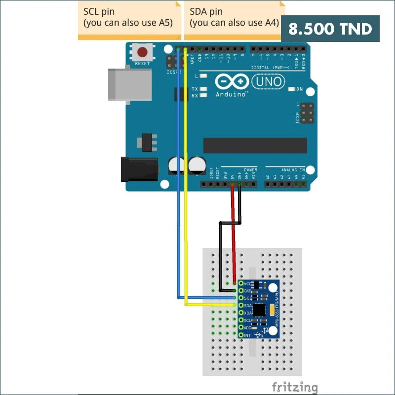 Acheter Module MPU-6050 GY-521 Module 3 Axes Gyro + 3 Axes Accelerometer en Tunisie -  Disponible au meilleur prix sur CoThings