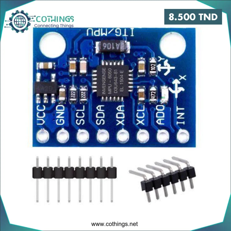 Acheter Module MPU-6050 GY-521 Module 3 Axes Gyro + 3 Axes Accelerometer en Tunisie -  Disponible au meilleur prix sur CoThings