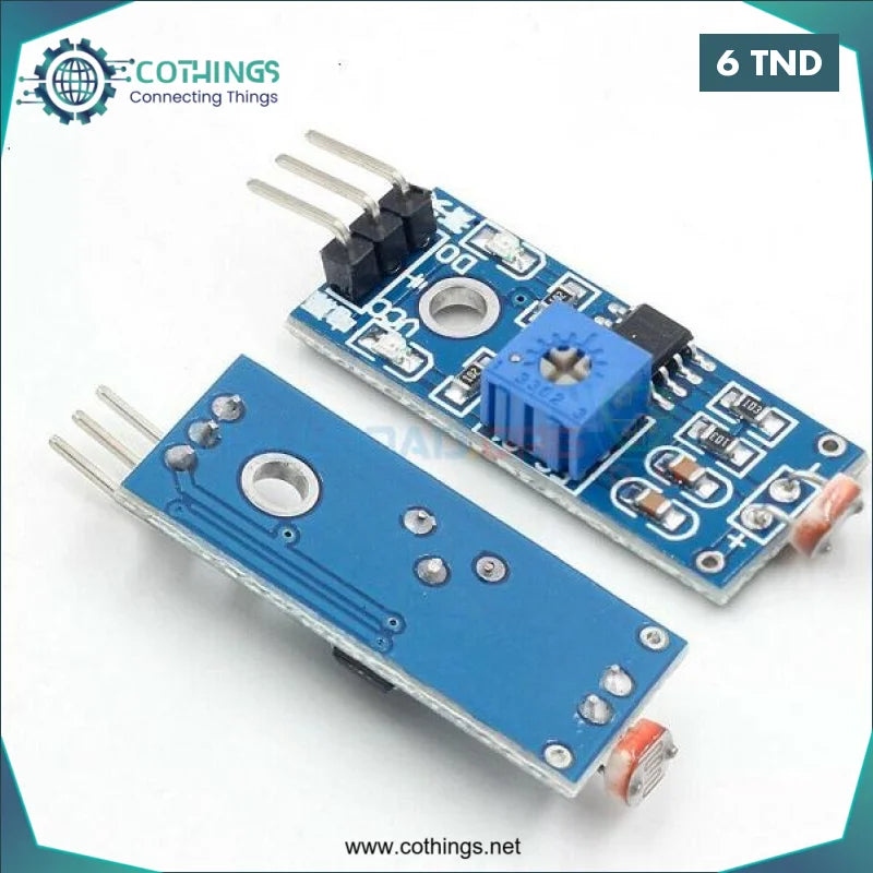 Acheter Module photoresistance LDR à 3 broches en Tunisie -  Disponible au meilleur prix sur CoThings