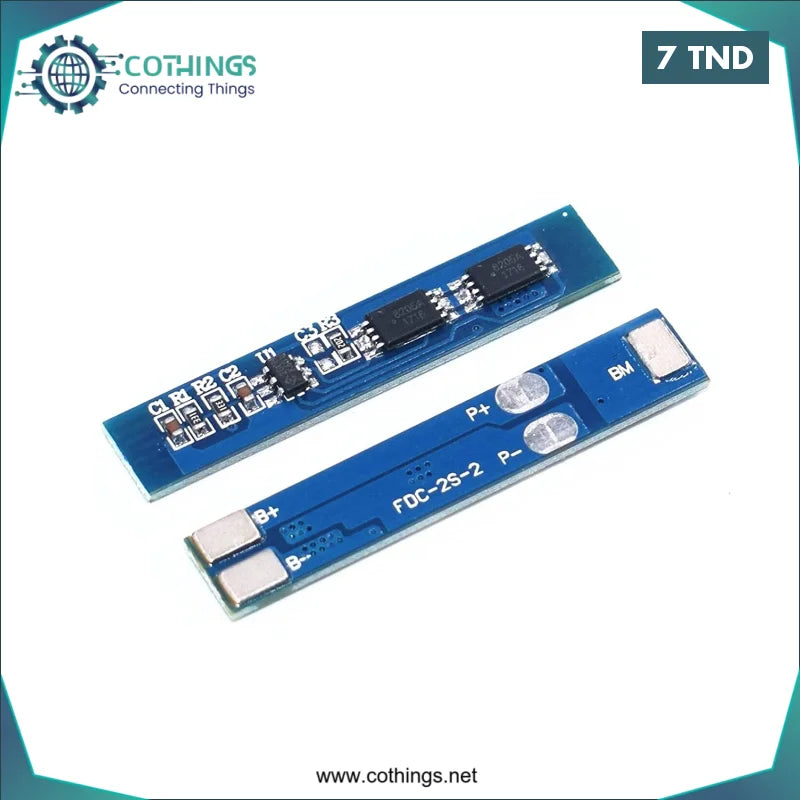 Acheter Module de protection du chargeur BMS 2S 3A 7.4V/8.4V Bateerie au LITHIUM 18650 en Tunisie -  Disponible au meilleur prix sur CoThings
