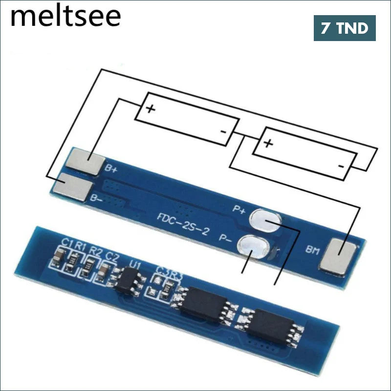 Acheter Module de protection du chargeur BMS 2S 3A 7.4V/8.4V Bateerie au LITHIUM 18650 en Tunisie -  Disponible au meilleur prix sur CoThings