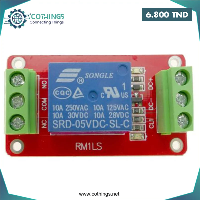 Acheter Module de relais 12 V 1 canal en Tunisie -  Disponible au meilleur prix sur CoThings