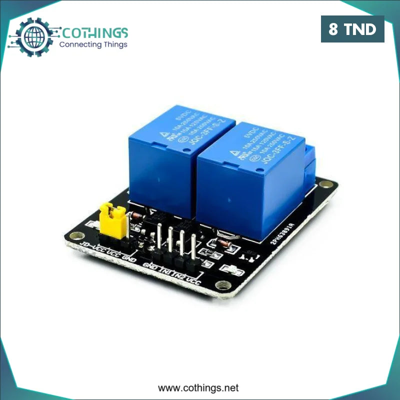 Acheter Module de relais 2 canaux (avec couplage lumière) 24 V en Tunisie -  Disponible au meilleur prix sur CoThings