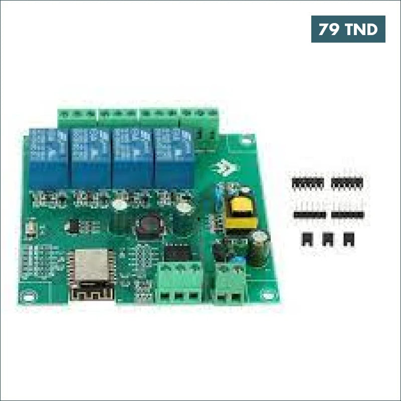 Acheter Module de relais WiFi 4 canaux, DC 5V ESP8266 en Tunisie -  Disponible au meilleur prix sur CoThings