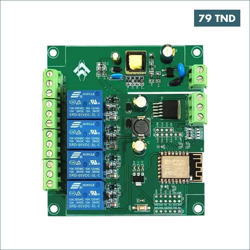 Acheter Module de relais WiFi 4 canaux, DC 5V ESP8266 en Tunisie -  Disponible au meilleur prix sur CoThings