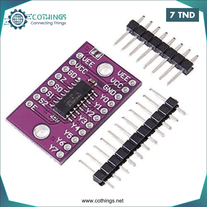Acheter Module sélecteur multiplexeur analogique CJMCU-4051 74HC4051 8 canaux-Mux en Tunisie -  Disponible au meilleur prix sur CoThings