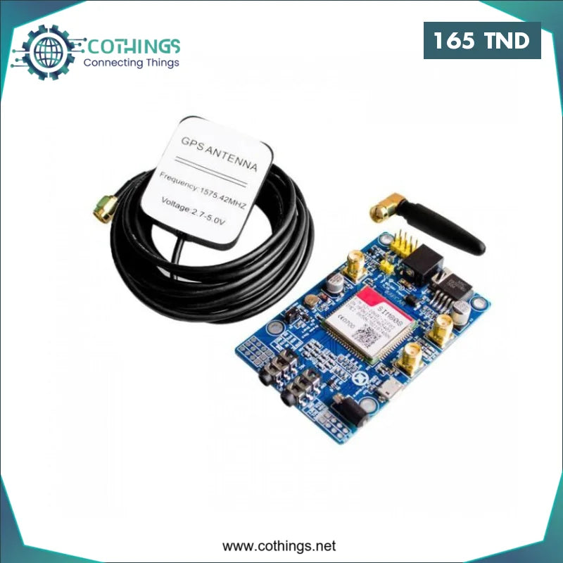 Acheter MODULE SIM808, GSM GPRS GPS avec l’antenne GPS en Tunisie -  Disponible au meilleur prix sur CoThings