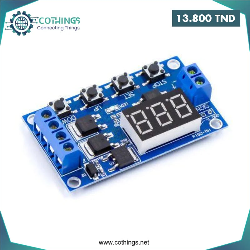 Acheter Module Temporisation Retardée 5-36V XY-J04 Double MOSFET en Tunisie -  Disponible au meilleur prix sur CoThings