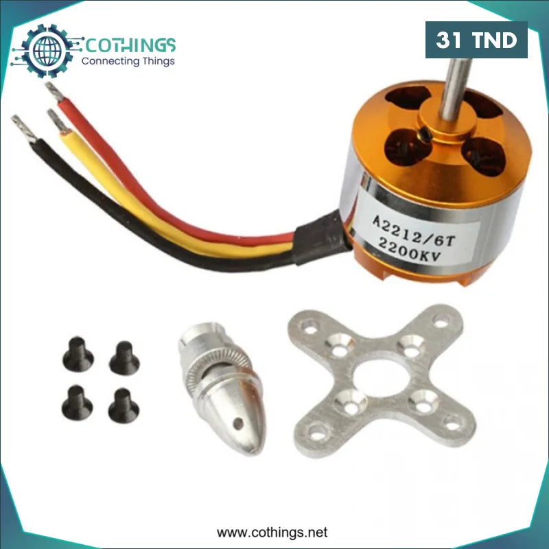 Acheter Moteur brushless A2212 4 Axes A2212/6 en Tunisie -  Disponible au meilleur prix sur CoThings