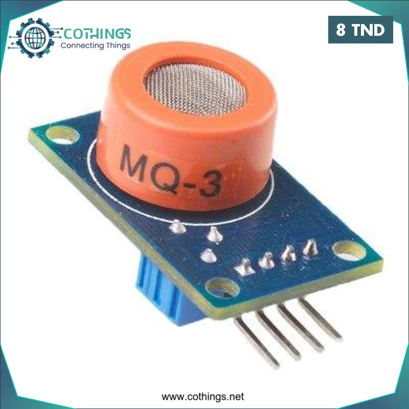 Acheter MQ-3 CAPTEUR GAZ ALCOOL ETHANOL ET FUMEE en Tunisie -  Disponible au meilleur prix sur CoThings