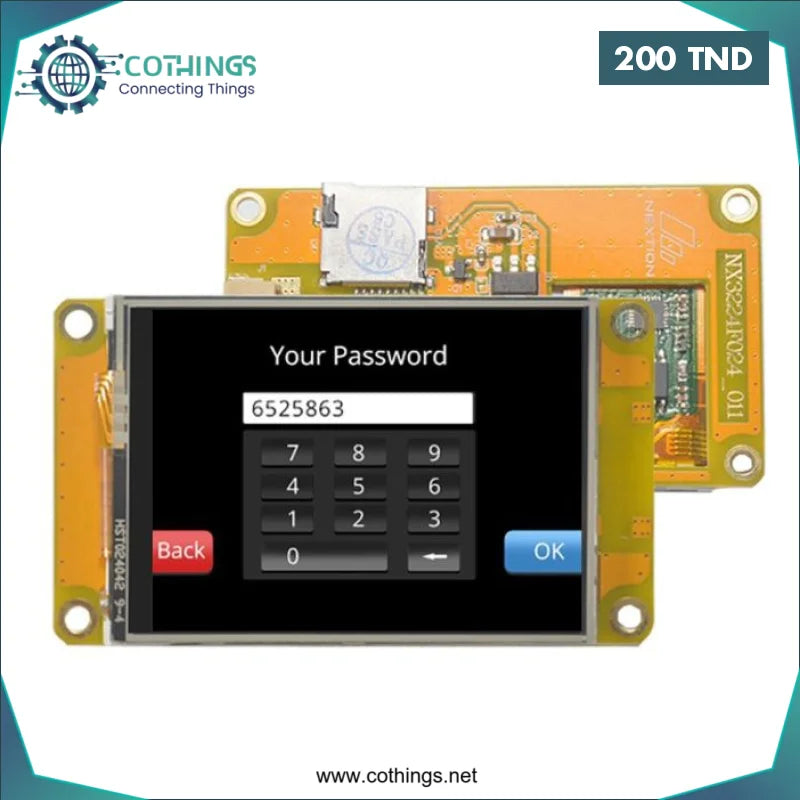 Acheter Nextion NX3224F024, module d'écran tactile résistif TFT 2,4 pouces, 320 x 240 mm en Tunisie -  Disponible au meilleur prix sur CoThings