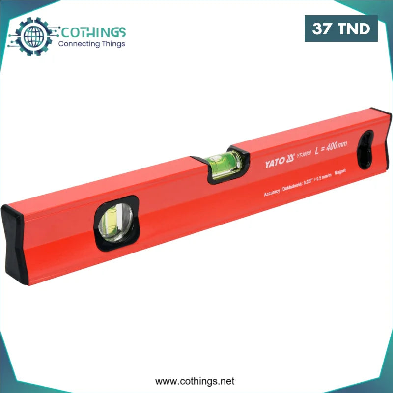 Acheter Niveau d'eau magnétique alu 400MM YATO en Tunisie -  Disponible au meilleur prix sur CoThings