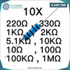 Acheter Paquet de résistance 100pcs E4-3 en Tunisie - Disponible au meilleur prix sur CoThings