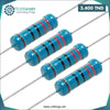 Acheter Paquet de résistance 60pcs (Résistance à film métallique de ruban adhésif 1 / 4W 1%) en Tunisie - Disponible au meilleur prix sur CoThings
