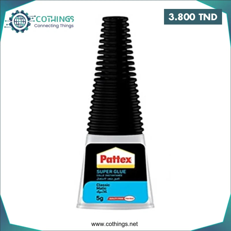 Acheter Pattex Tube Colle Super Glue Flacon 5 GR en Tunisie -  Disponible au meilleur prix sur CoThings