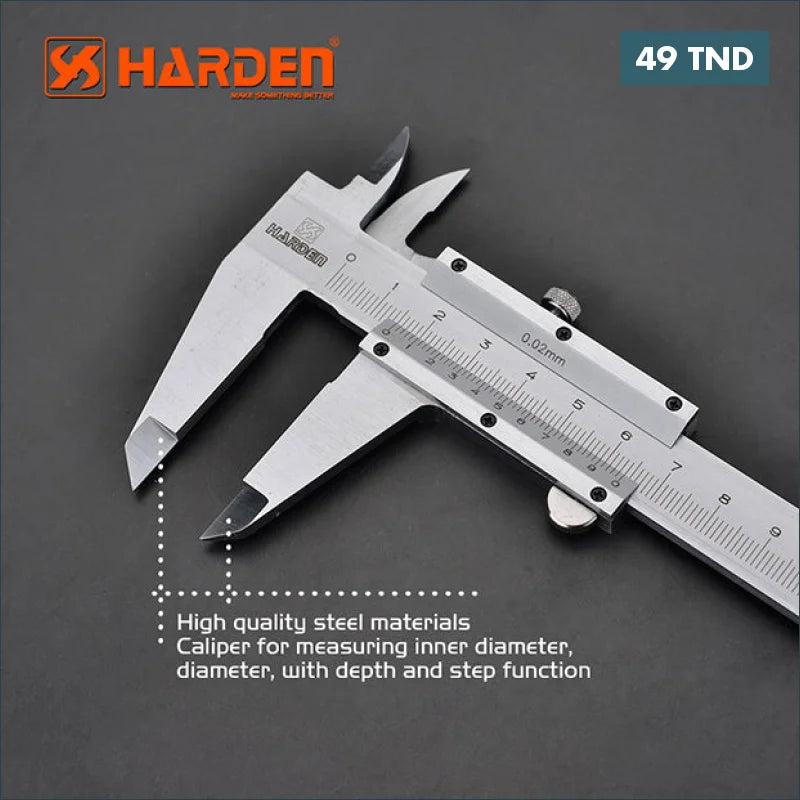 Acheter Pied à coulisse professionnel en acier 150mm HARDEN en Tunisie -  Disponible au meilleur prix sur CoThings